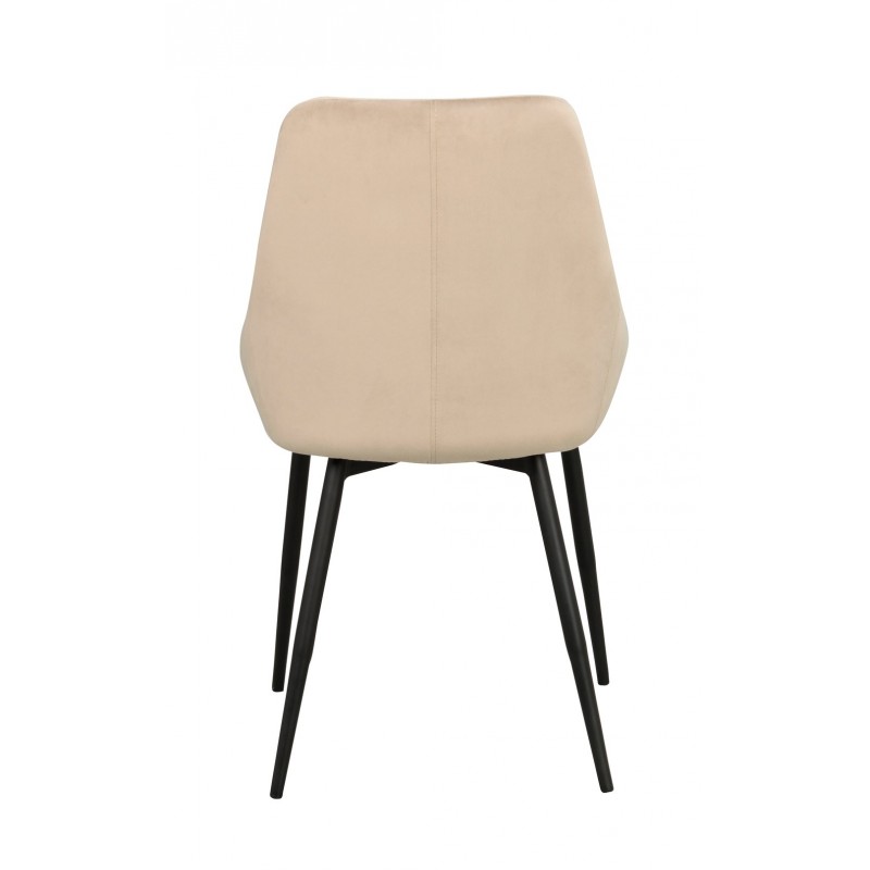 RO Sier Dining Chair Beige Velvet